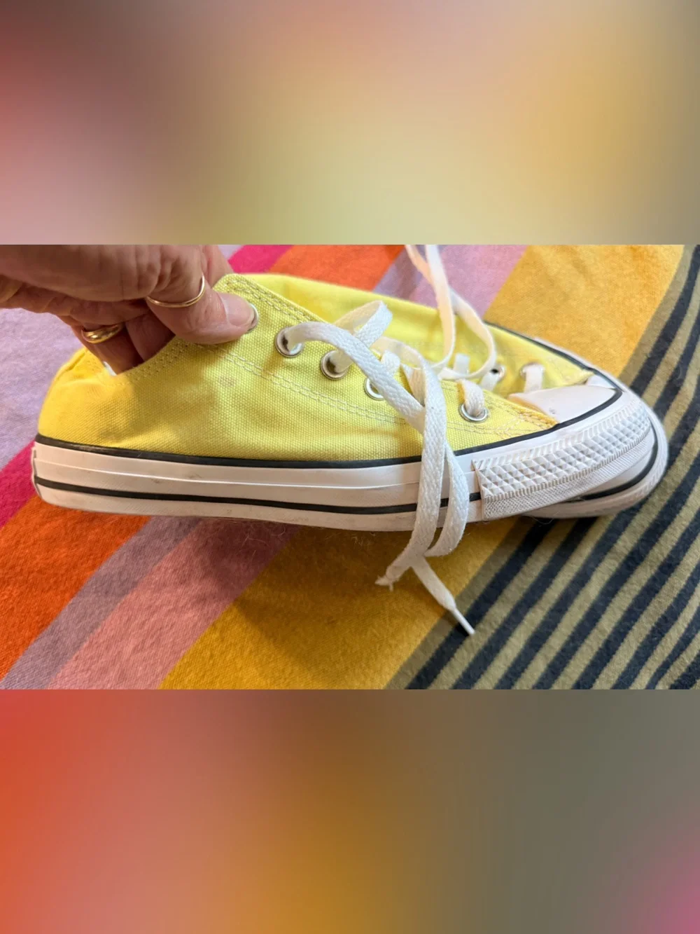 Converse women’s Yellow Low Top Canvas Sneakers